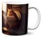 Hustling Sharks® Tasse mit Tier - Katze auf Toilette - Geschenk Kaffeetasse - 330ml Spülmaschinenfest, Keramik - weiß, Tassen mit Tiermotiv, Tasse Motivation, Tasse Büro, Tasse Katze