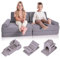 ZICOTO Modulare Kinder-Spielcouch für Spaß beim Spielen oder bequemes Relaxen – das perfekte Kleinkind-Sofa, um die Kreativität zu steigern und einfach magische Festungen und mehr in Ihrem