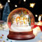 TATLETATLE Bola de cristal de muñeco de nieve personalizada, bola de cristal de nieve personalizada con 1-10 nombres de muñeco de nieve, luces LED de Navidad para el día de San Valentín, cumpleaños,