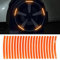 Ezweiji 20pcs Reflektierende Felgenstreifen Aufkleber für Auto Motorrad Räder Fahrrad, Nacht Sicherheit Dekoration Streifen Universal Anti-Scratch Reflektierende Felgen Aufkleber (Weiß)