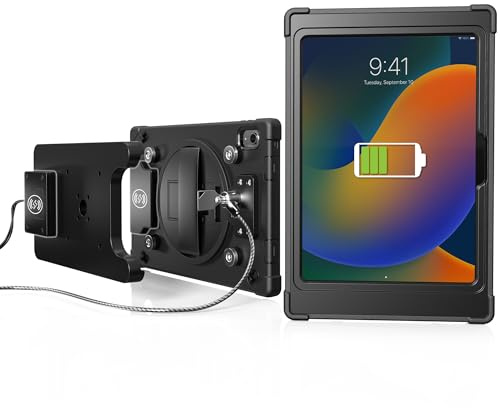 iPad Wireless Charging Case - CTA Wireless Magnetic Charging Case with Security & Splash-Proof, Impact-Resistant Thick Silicone Cover for iPad 10th Generation 10.9” (PAD-SICCB109)