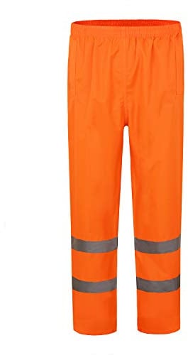 AYKRM Regenhose Fahrrad Warnschutz Regen-Latzhose, warnregenhose Arbeitshose Regenhosen für Herren