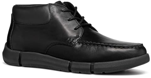 Geox Men's U Adacter M A Moccasin, Black, 11 UK