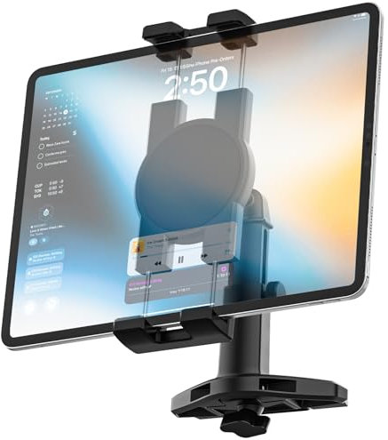 Phichy CD Schlitz Tablet Halterung Auto für 4,7-13 Zoll iPad, 360°Drehbarer Verstellbare Arm KFZ CD Player Tablethalterungen Auto für iPad Pro/Air/Mini, Smartphone, Galaxy Tab, Fire HD, iPhone