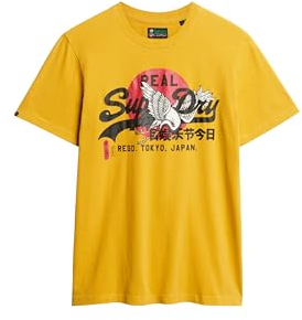 Superdry Herren T-Shirt mit Tokyo-Grafik Ölgelb XXXL