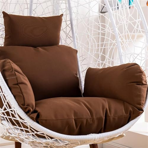 Earnmore HäNgender Drehstuhl-Kissenbezug – Wasserdicht Outdoor-Einzelsitz-Schaukelliege-Stuhl-Kissenbezug Mit ReißVerschluss (Nur Bezug)