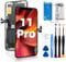 DTD for iPhone 11 Pro Screen Replacement Kit, 5.8 inch LCD Display 3D Touch Screen Digitizer Frame Assembly Set with Repair Tools, Adhesive and Tempered Glass