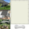 Filet D'Ombrage Rideau pour Pergola 2.3 x 5 m UV Protection avec Oeillets Tissu Polyester Multi Couleur et Taille Toile D'ombrage pour Piscine Voitures Camping Patio, Ivoire