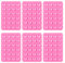 6PCS Phone Suction Pad Pink, 24 Grain Phone Suction Pad, Silicone Suction Phone Holder, Non-Slip Phone Holder for Selfies and Videos, Multifunctional Phone Sticky Pad Grip