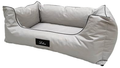 Lebon - Hundebett Malin Plus -80cm, 100cm und 120cm - Orthopädisch - Hochwertig und Made in EU - Pflegeleicht, Robust und Wasserabweisend - Hoher Rand - Waschbar (XL)