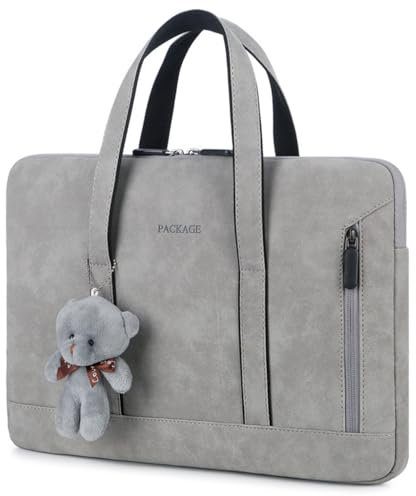 Dcaknri Sac à bandoulière pour ordinateur portable de 15,6 pouces pour ordinateur portable de 15,6 pouces, sac à bandoulière de travail, sac à main en PU 13 pouces, 14 pouces, 15,6 pouces