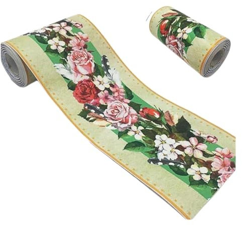 DUNSBY Bordüre Selbstklebend 10 m Selbstklebende Sockelleiste, Wandaufkleber, Bordüre, Dekoration, Ecke, Taille, wasserdicht, Heimdekoration, Tapete(C)