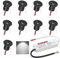 LED Einbaustrahler 12V 1W mini Led Spot Einbauleuchten IP65 deckenspots für Badezimmer Küche Wohnzimmer kleiderschrank schranklicht vitrinen treppenstufen beleuchtung 9 Stück (Schwarz Kaltweiß 6000K)