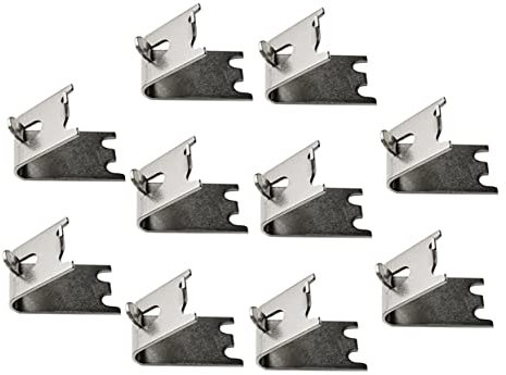 OKUMEYR 10pcs Fridge Shelf Bracket Stainless Steel Freezer Shelf Clips for Fridge Freezer