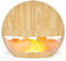SALUBRITO 2-In-1 Essential Oil Diffuser with Himalayan Salt Lamp, Ultrasonic Aromatherapy Diffuser for Home, Auto Shut-Off, Cool Mist Humidifier, 100ml, Warm Light, Light Wood