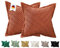 ALWINIA Kissenbezüge 50x50, 2er Set aus Kordsamt - Weiche & Kuschelige Kissenhüllen für Sofakissen, Zierkissen & Dekokissen - Stilvolle Deko im Wohnzimmer & Schlafzimmer - Terracotta