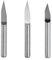 Temhyu 10 stücke 3,175mm Schaft CNC Router Bit Grad 25 30 40 PCB Gravur Bits Schaftfräser Hartmetall 0,1-0,3mm Fräser Maschine Zubehör(J3 3020)