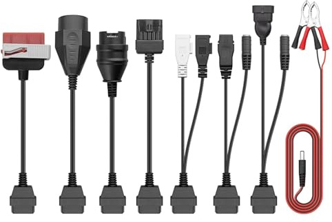 8er Adapter Set, Universal Auto Diagnosegerät Diagnose Adapter Kabelsatz | Diagnoseadapterkabel Diagnoseadapter kompatibel mit für VW Audi BMW Opel