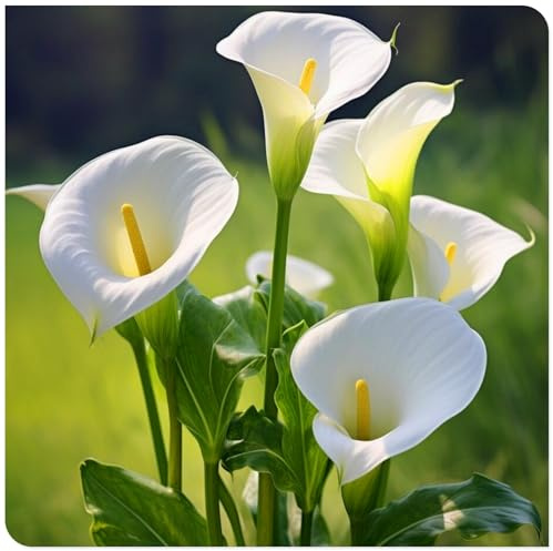 Winterharte, mehrjährige Calla-Lilienzwiebeln – elegante weiße Blüten – einfach zu züchten, geeignet für Garten- und Topfpflanzen-2zwiebeln-C