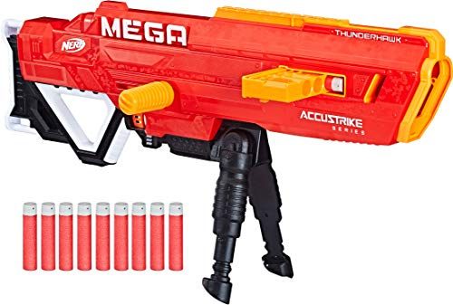 Hasbro – E0403 – Nerf – N-Strike – Mega – Thunderhawk – Spielzeugblaster mit 10 AccuStrike Nerf Mega Darts