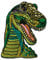 Catch the Patch Dinosaurier T Re x - (Größe: 6,9 x 5 cm) – Aufbügler & Applikationen in verschiedenen Größen – Ideal für Kleidung, Schulranzen, Jeans & Rucksäcke