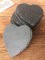 Yishu Schiefer Untersetzer Set 8 teilig 10x10cm Tischdeko Dekorative Glasuntersetzer Servierplatten Herz Form