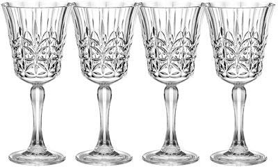 lakeland Crystal-Look Acrylic Wine Glass x 4 300ml