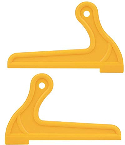 2pcs jaunes poussoirs, outil de sécurité pour scie circulaire de table et banc, scie à bois bâtons de sécurité pour table à bois, table de toupie