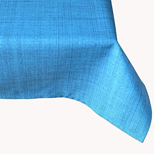 Raebel OHG Outdoor Tischwäsche wetterbeständig für Draussen und Drinnen - Größe und Farbe wählbar (130 x 160 cm, Türkis)