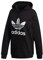 adidas Damen Trefoil Tee T shirt, Black/White, Einheitsgröße EU