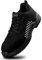 Black Hammer Safety Trainers Mens Composite Toe | Lightweight, Slip & Puncture Resistant, Comfortable Professional Grade Trainer Work Shoe S1P SRC 2222 (7 UK,B-White)