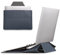 MOFT Laptoptasche Hülle & Laptop Ständer für 13-14 Zoll Laptop, Vegan Leder Laptoptasche mit Erweiterbarem Stauraum, 2 Verstellbare Winkel, Kompatibel mit MacBook Air/Pro 13-14 Zoll, Tiefes Blau