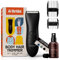 Meridian Körperhaartrimmer für Herren und ein Spray (50 ml)| Hoden Rasierer | Schamhaare, Achseln, Brust|wasserdicht | 90 Minuten Akkulaufzeit | Onyxschwarz