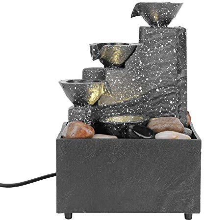 Desktop-brunnen, Innen- Und Außenbrunnen, Wasserfall Luftbefeuchter USB-brunnenverzierung Heimwerkerhandwerk, Heimbüro