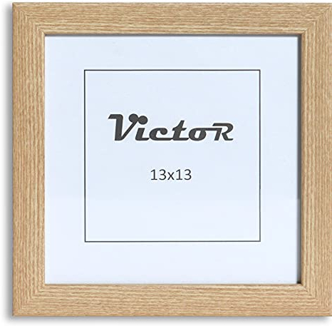 VictoR Bilderrahmen Klee 13x13 cm in Beige - moderner schlichter Fotorahmen Quadratisch Holz - Bilderrahmen 13x13 Beige
