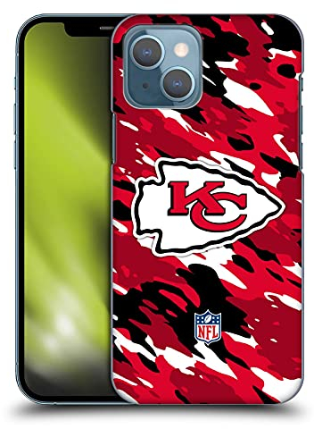 Head Case Designs Offizielle NFL Camou Kansas City Chiefs Logo Harte Rueckseiten Handyhülle Hülle Huelle kompatibel mit Apple iPhone 13