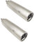 iYueMps Adattatore da XLR a RCA, connettore da RCA maschio a XLR maschio, convertitore professionale in metallo (2 x RCA maschio a XLR maschio)