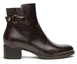 Nero Giardini I513843D stivaletti in pelle moro tacco 4 cm