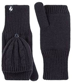HEAT HOLDERS SOCKSHOP Damen Ash Zopfmuster Konverter-Fäustlinge Packung 1