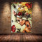 HOLEILUCK Moderne abstrakte Blume Schmetterling Frau Leinwand Gemälde Drucke Cuadros Wandkunst gerahmt für Wohnzimmer Wohnkultur 75x90cm/30x35in mit Rahmen