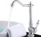 Retro Nostalgie Wasserhahn Bad Waschtisch Waschbecken, Einhebelmischer Küchearmatur, Vintage Armatur aus Messing, Silber