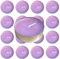 Lot de 50 bougies chauffe-plat parfumées Lavande luxuriante apaisante 3,5 heures de combustion Lilas Violet