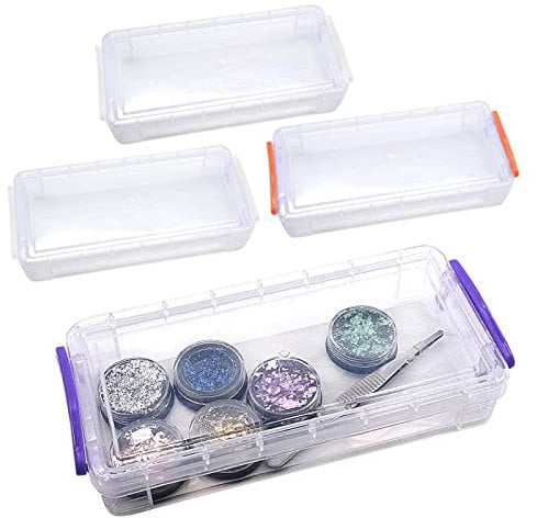 AMJKEJI 4x Plastic Pencil Box Stationery Office Supplies Desk Accessories Storage Products Desk Supplies Organisers Dispensers Pencil Cases