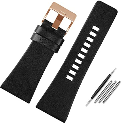 Elegantyl Lederarmband 22mm - 34mm Herrenuhr Ersatzarmband Uhrenzubehör + Montagewerkzeug, 30mm
