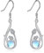 Mondstein Ohrringe für Damen 925er Sterlingsilber Tulpen Schmuck Geschenke für Damen Mutter Mutter Oma