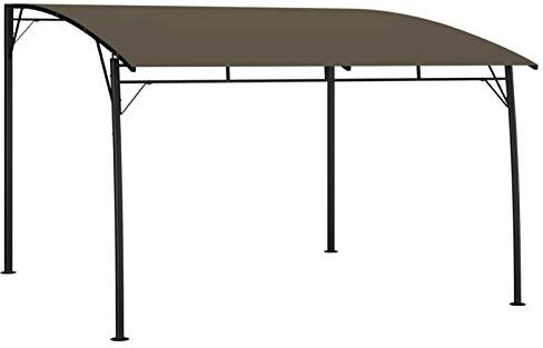 Homgoday Tenda Parasole da Giardino Pergola Bioclimatica Gazebo Esterno Resistente Pergola da Giardino Tende per Pergolato Esterno Telo Copertura Pergolato Gazebo Offerte Gazebi 3x3x2,55 m Talpa