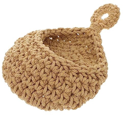 BESTonZON Fruit Basket Vegetable Bag Woven Hanging Wall Decor Kitchen Space-saver for Occasions