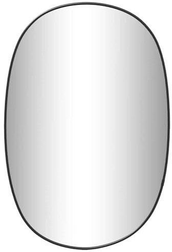 vidaXL Wandspiegel Schwarz 50x35 cm