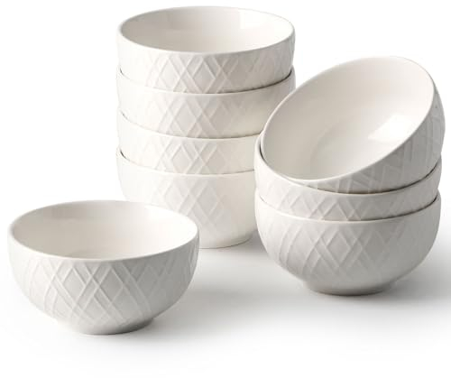 NUTRIUPS 4.3'' Ensemble de 8 Petits Bols en Céramique, 300 ml Bols à Dessert, Bols en Porcelaine