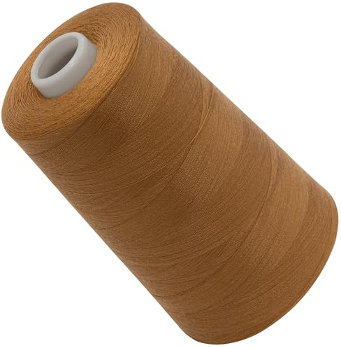 AERZETIX - C72813 - Nähgarnkonus 120 (40/2) 4000 m - aus polyester - konfektion, kurzwaren, garn, kordel, schnur, nähen, kleidung, faden - farbe braun - hell - Kupfer